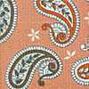 Hosenträger Paisley Perfect peach