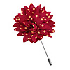 Anstecknadel Dahlie Dots schwarz rot