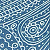 Hosenträger Paisley Sketch blau