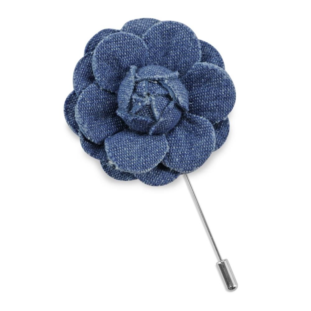 Anstecknadel Denim Blume - 1