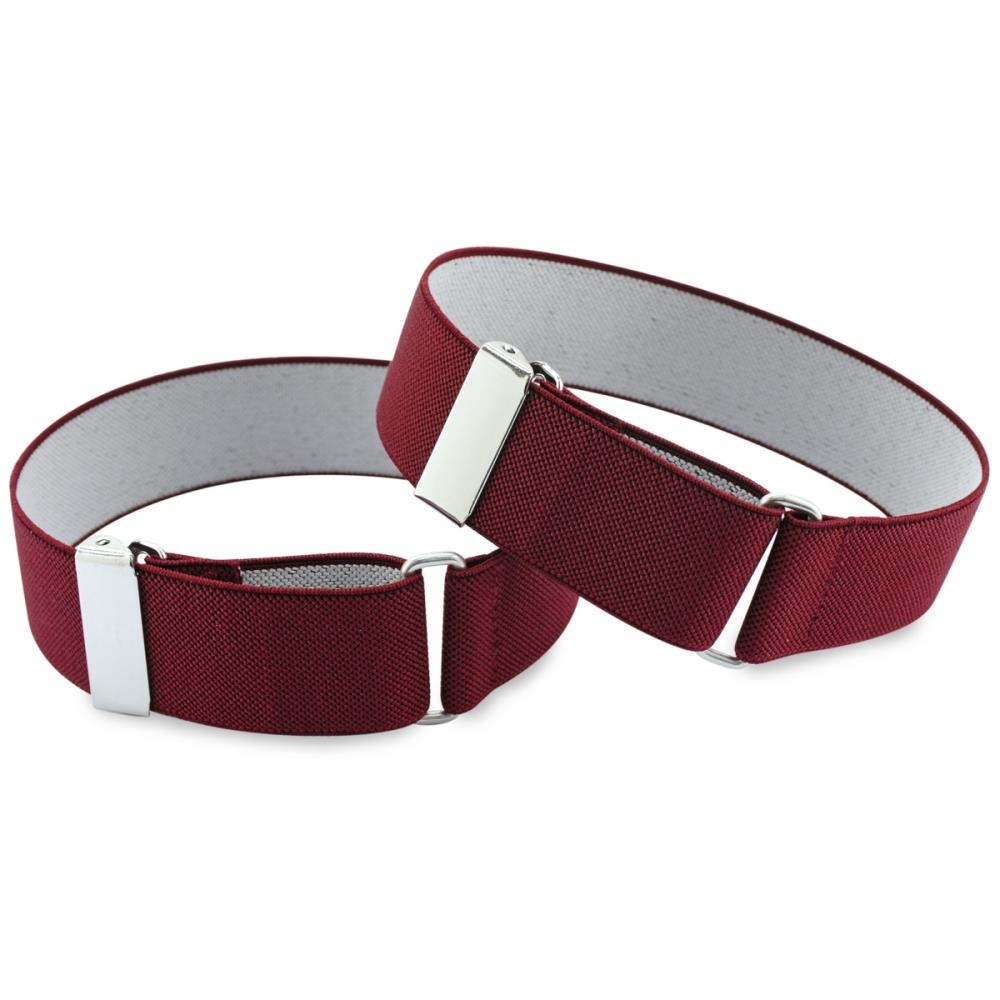 Ärmelhalter bordeaux rot Gummiband - 1