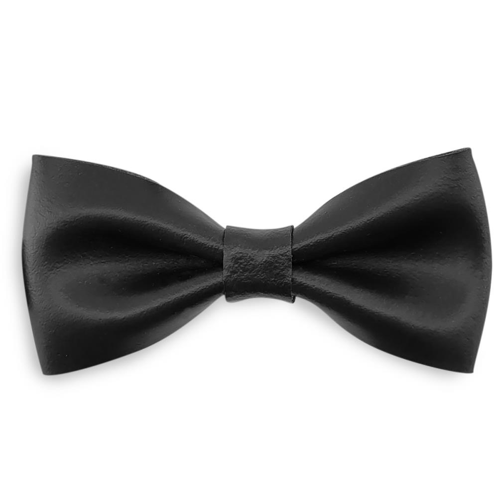 bow tie black leather - 1