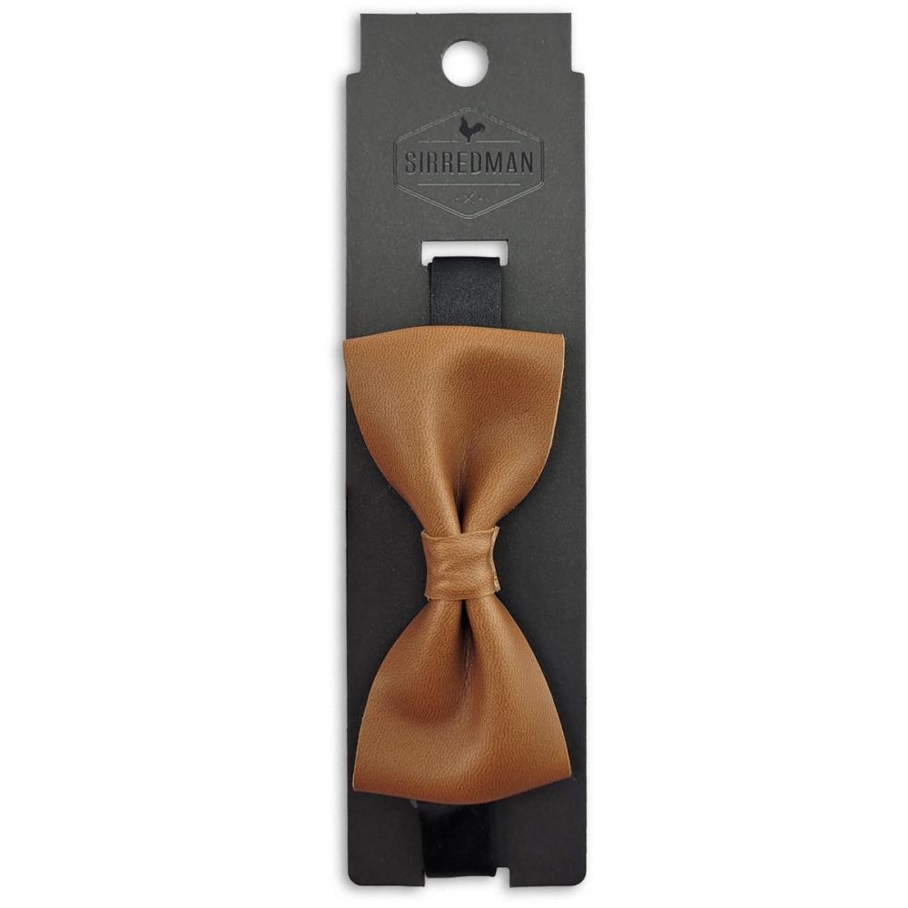 bow tie brown apple leather - 2