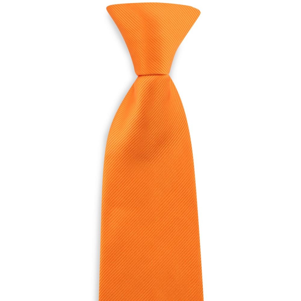 Clip Krawatte orange Repp - 1