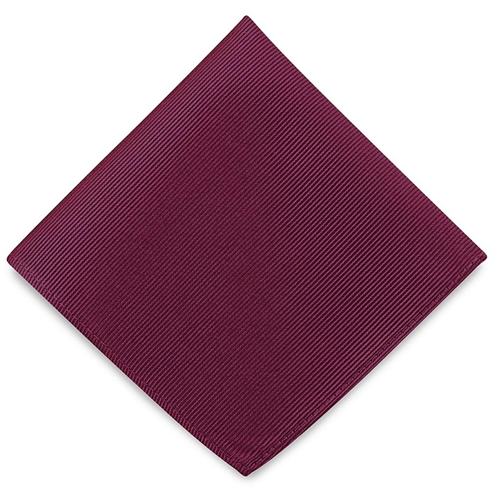 Einstecktuch Seide Repp aubergine