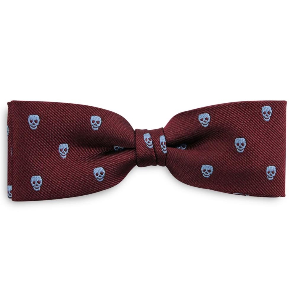 Geschenkset Hosenträger Skull Dandy bordeaux - 2