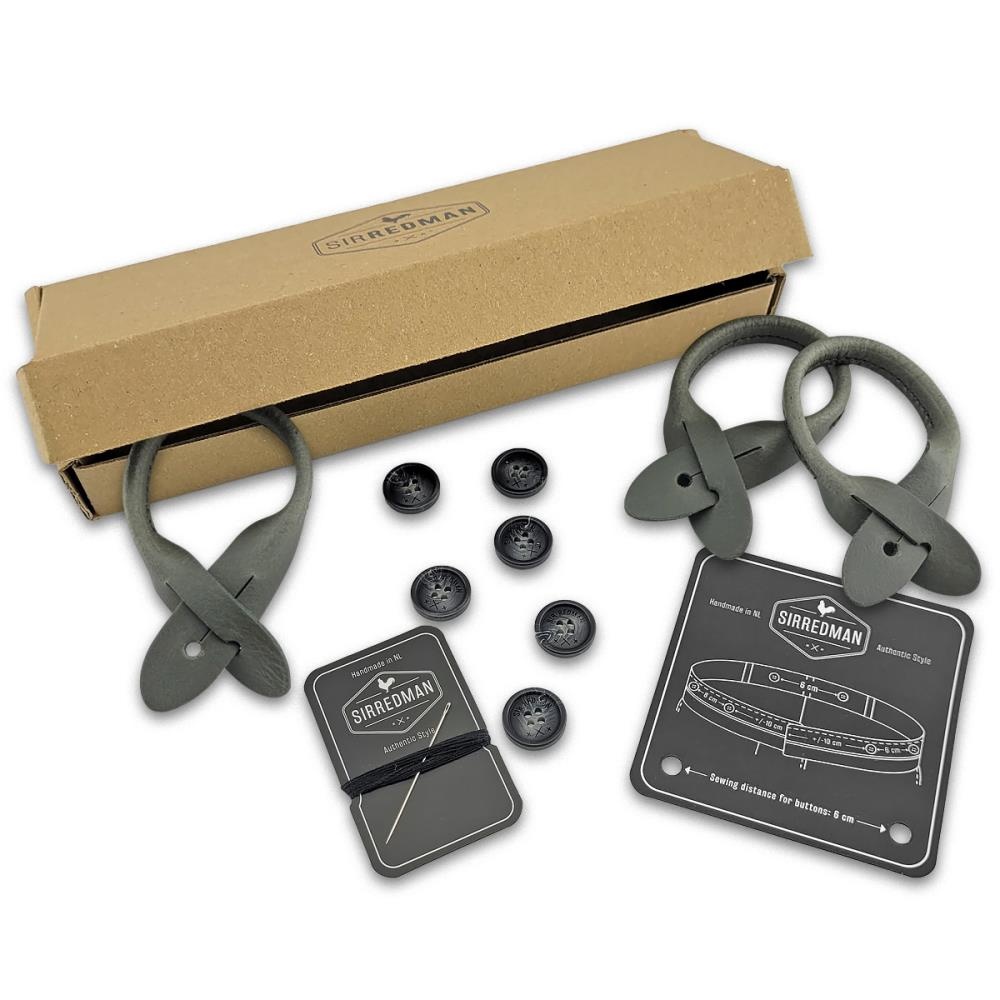 Hosenträger Accessoire Set - grau - 1