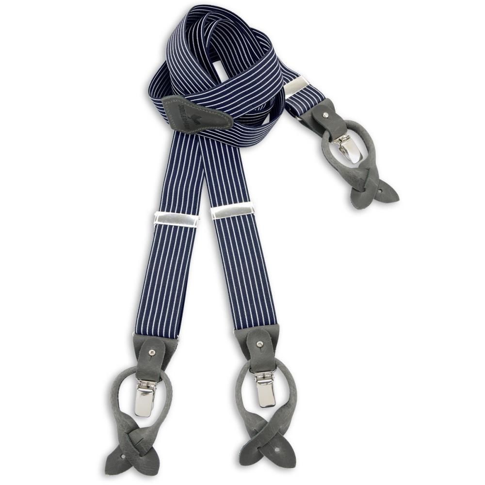 Hosenträger Combi Pack Striped Gent grau - 2