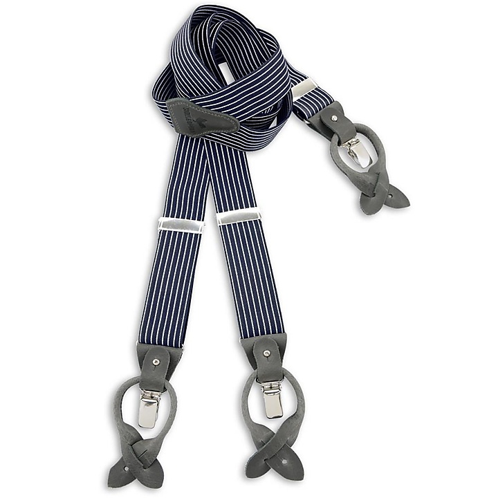 Hosenträger Combi Pack Striped Gent grau