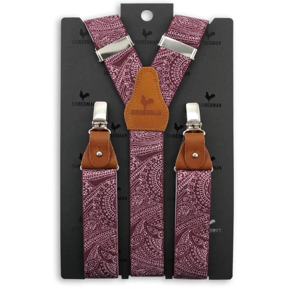 Hosenträger Paisley Sketch mauve - 4