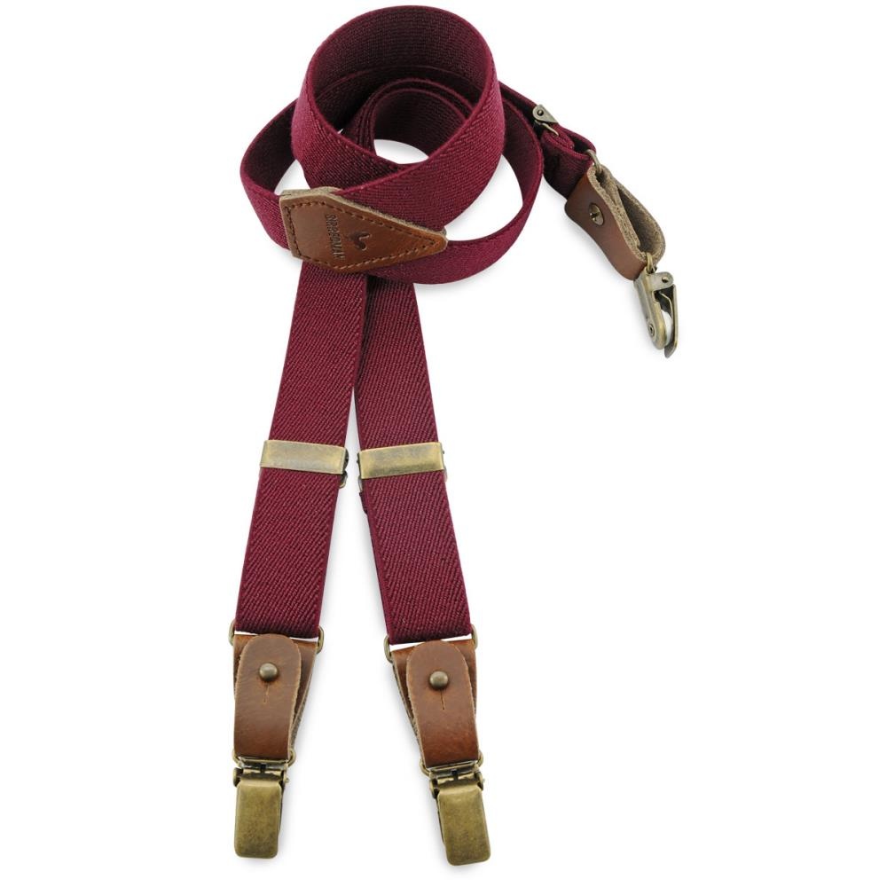 Kids Hosenträger Combi Pack Mr Buck Burgundy - 2