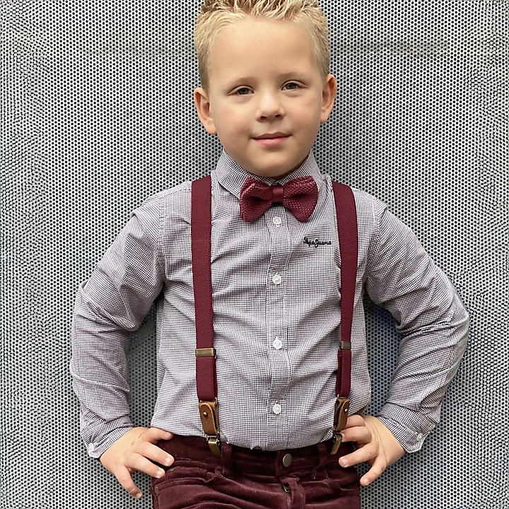 Kids Hosenträger Combi Pack Mr Buck Burgundy