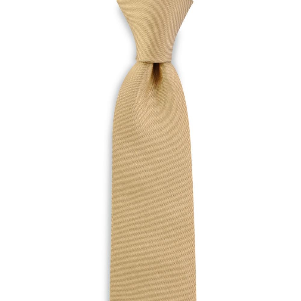 Krawatte beige schmal - 1