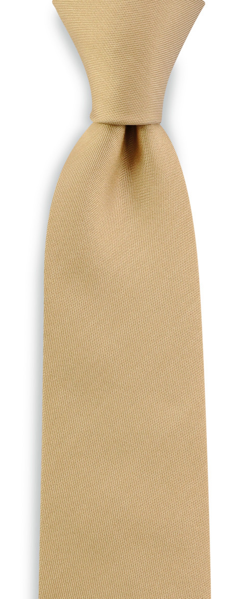 Krawatte beige schmal - 1