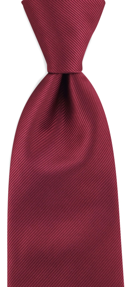 Krawatte bordeaux rot repp - 1