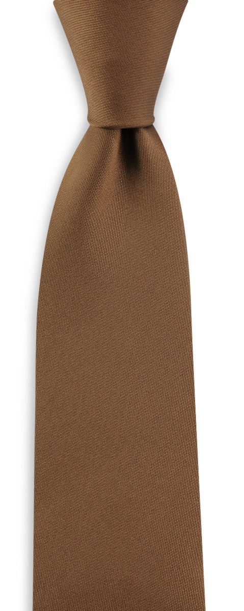 Krawatte braun schmal - 1