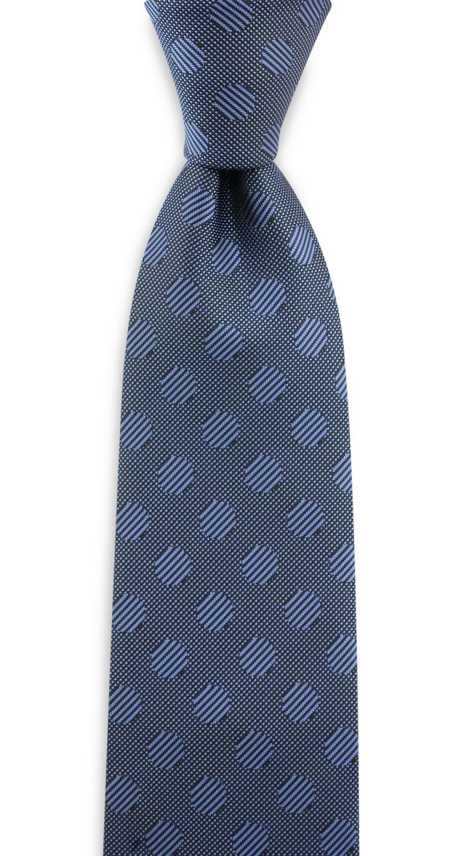 Krawatte Dressed Big Dot - blau - 1