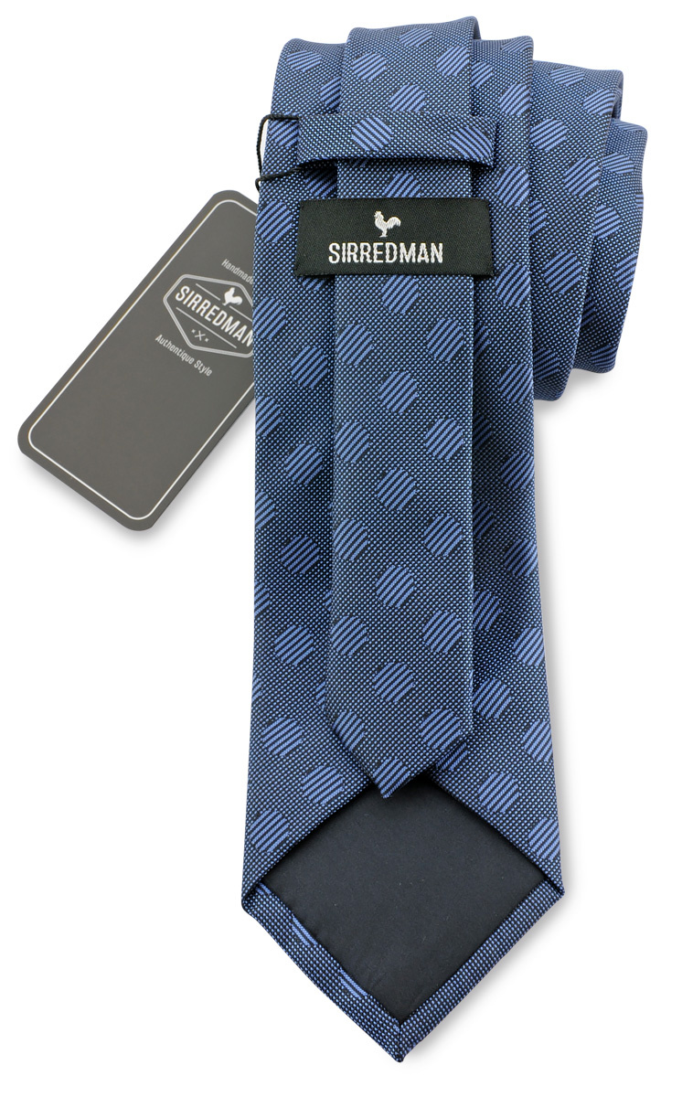 Krawatte Dressed Big Dot - blau - 2