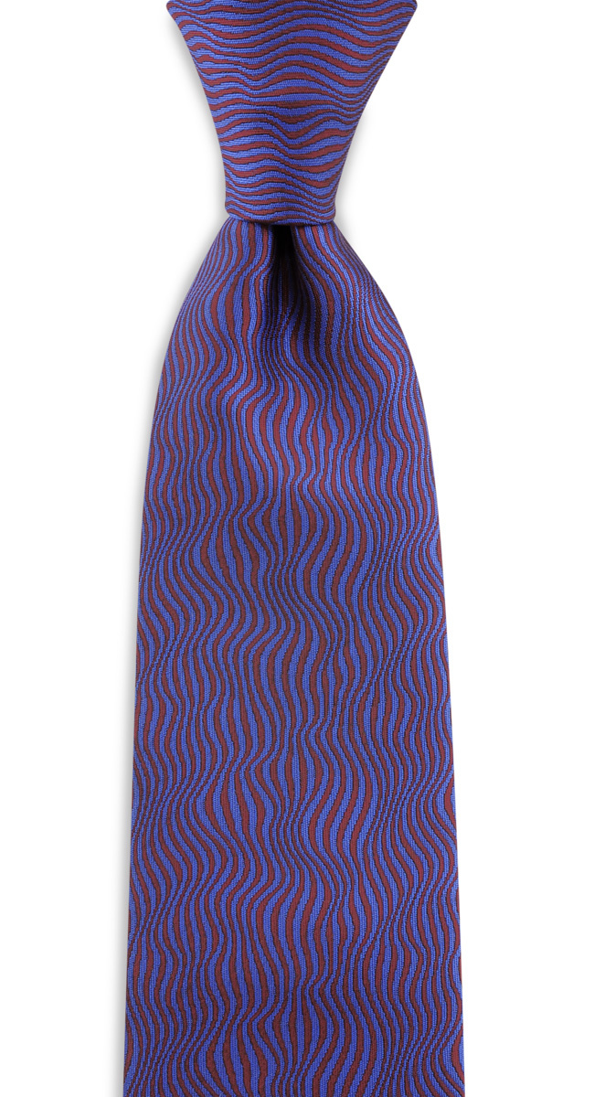 Krawatte Dressed Volume - blau - 1