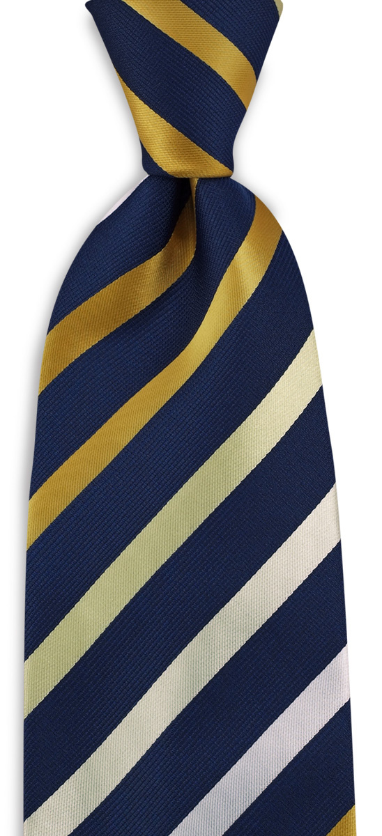 Krawatte gelb / blau / weiß - 1