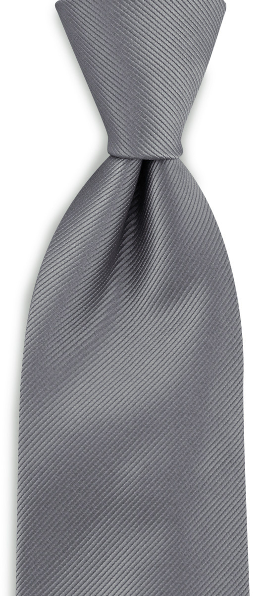 Krawatte grau repp - 1
