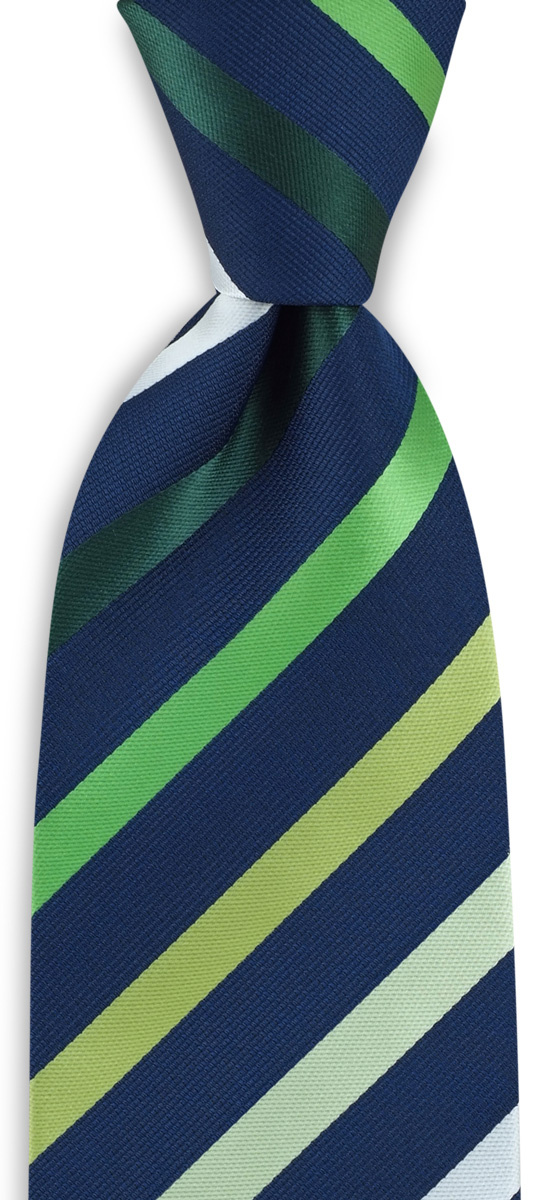 Krawatte grün gestreift - 1