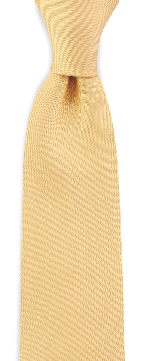 Krawatte hellgelb schmal - 1