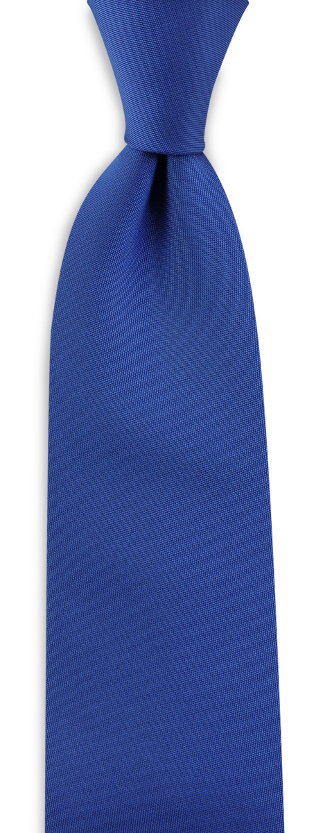 Krawatte kobaltblau schmal - 1