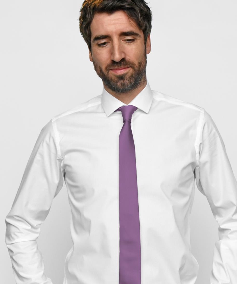 Krawatte lila schmal - 2