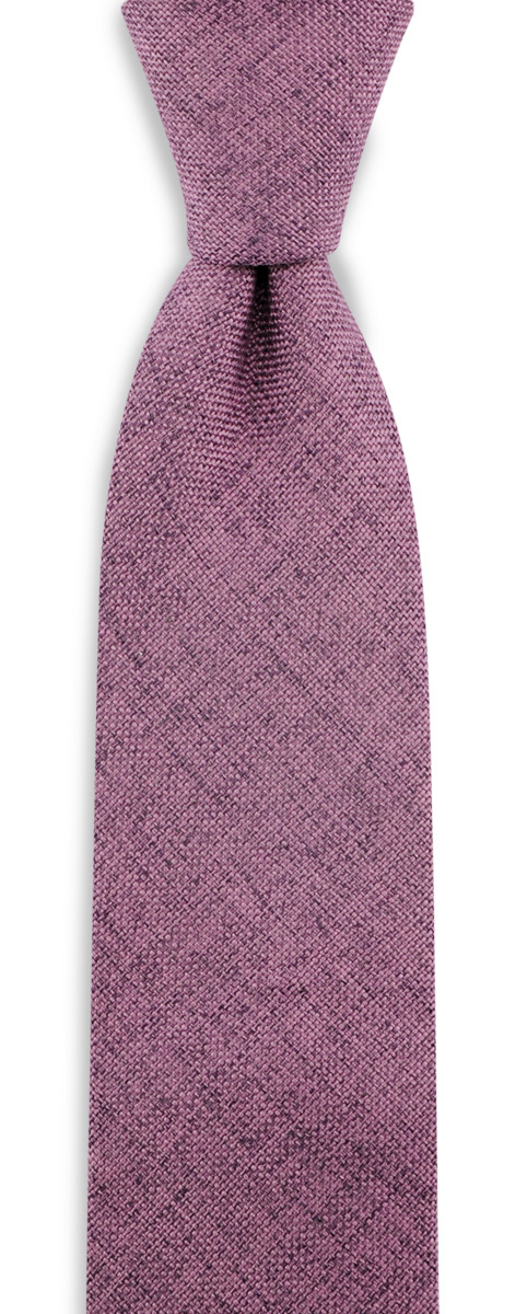 Krawatte Melange Violett-Rosa - 1