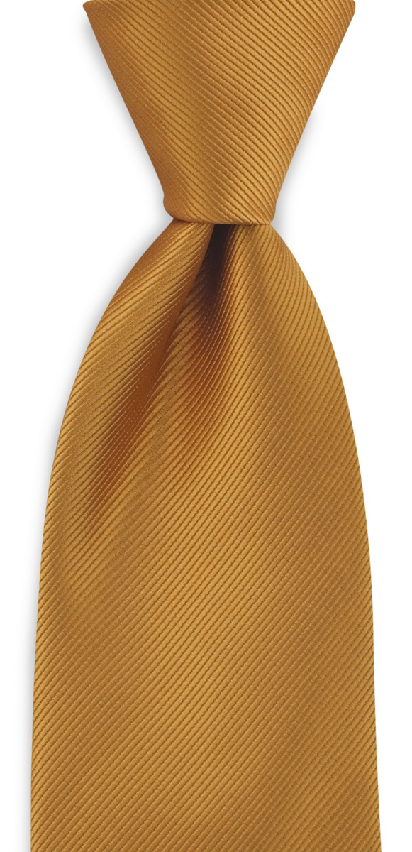 Krawatte ocker repp - 1