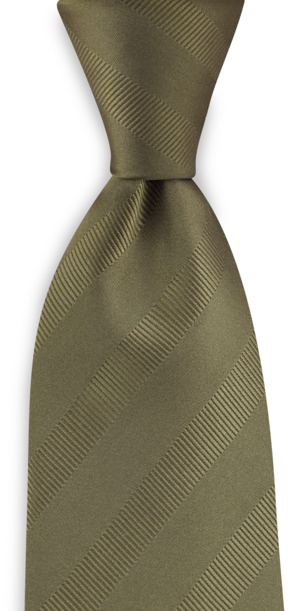 Krawatte olivgrün - 1