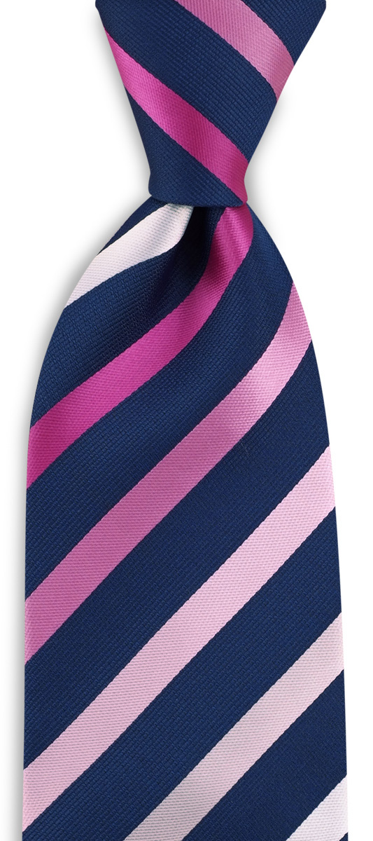 Krawatte rosa gestreift - 1