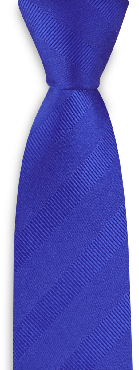 Krawatte schmal kobaltblau - 1