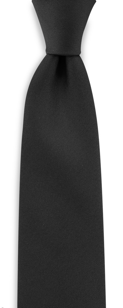 Krawatte schwarz schmal - 1