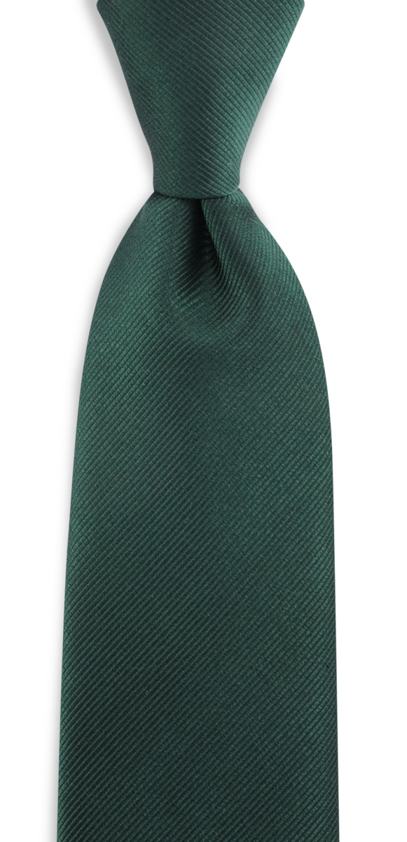 Krawatte seide repp flaschengrün - 1