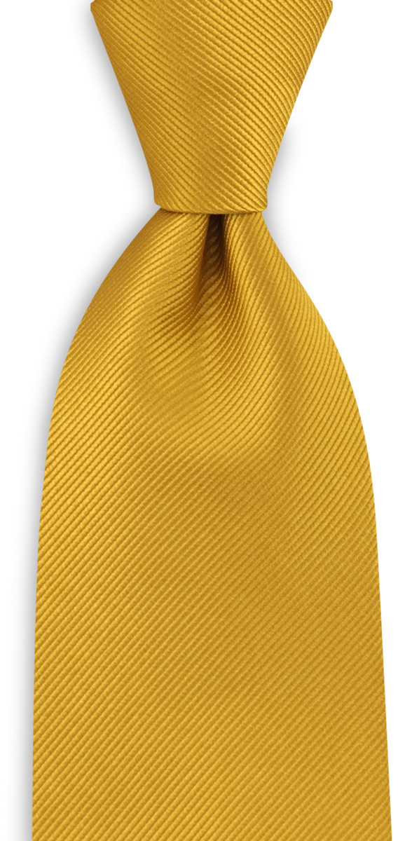 Krawatte seide repp gelb - 1