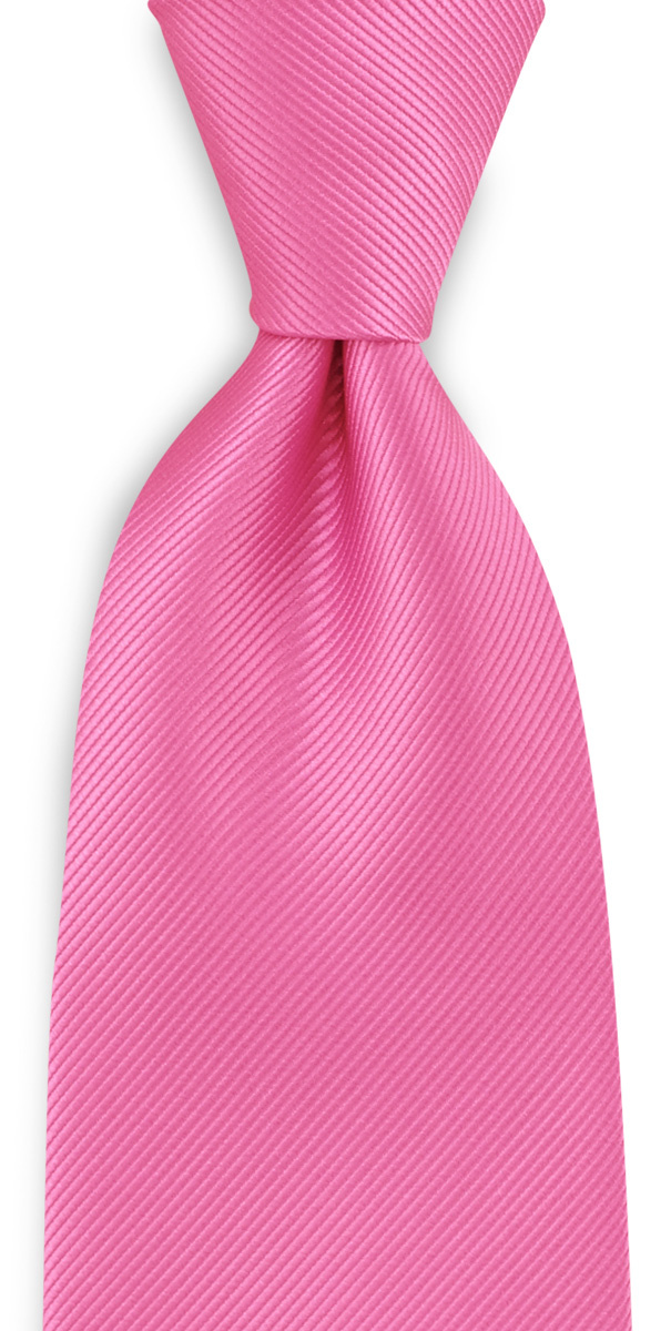 Krawatte seide repp rosa - 1