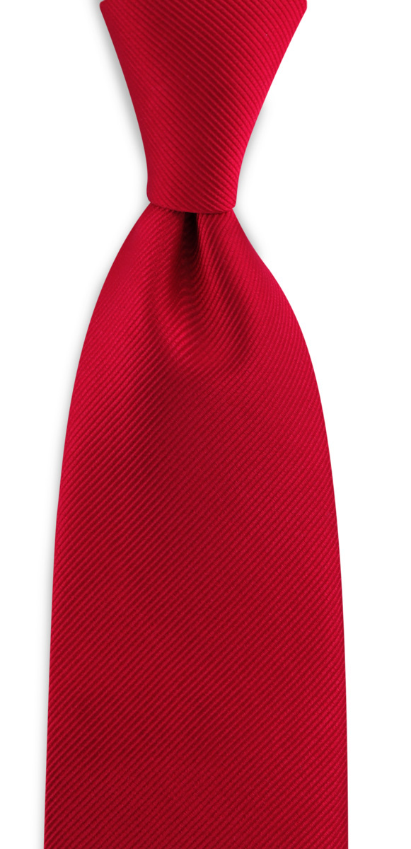 Krawatte seide repp rot - 1