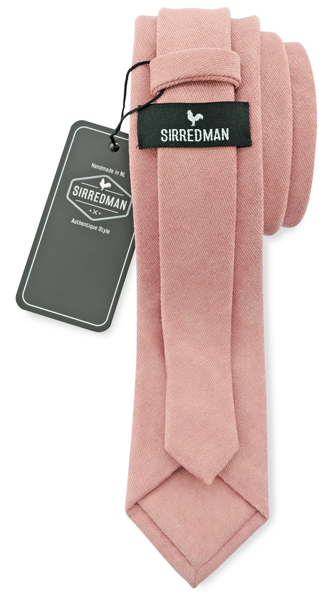 Krawatte Soft Touch altrosa - 2