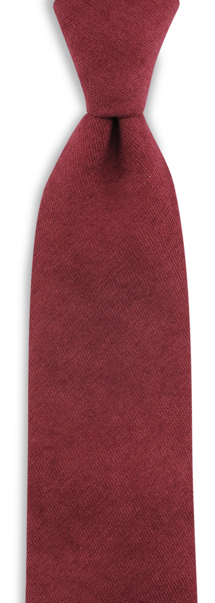 Krawatte Soft Touch bordeaux - 1