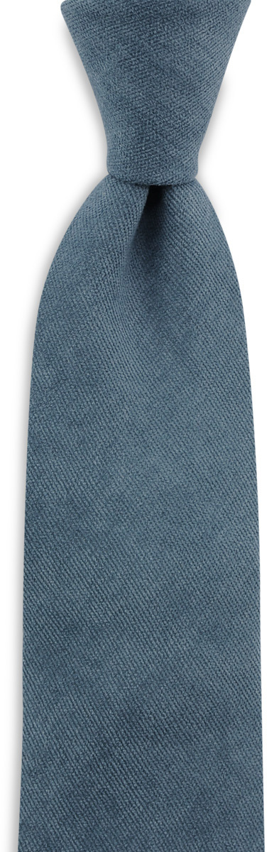 Krawatte Soft Touch denim blau - 1