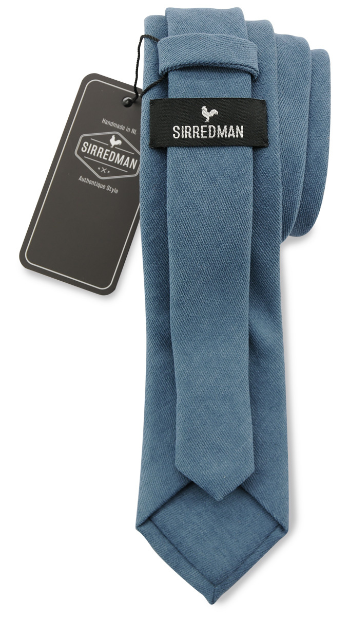 Krawatte Soft Touch denim blau - 2