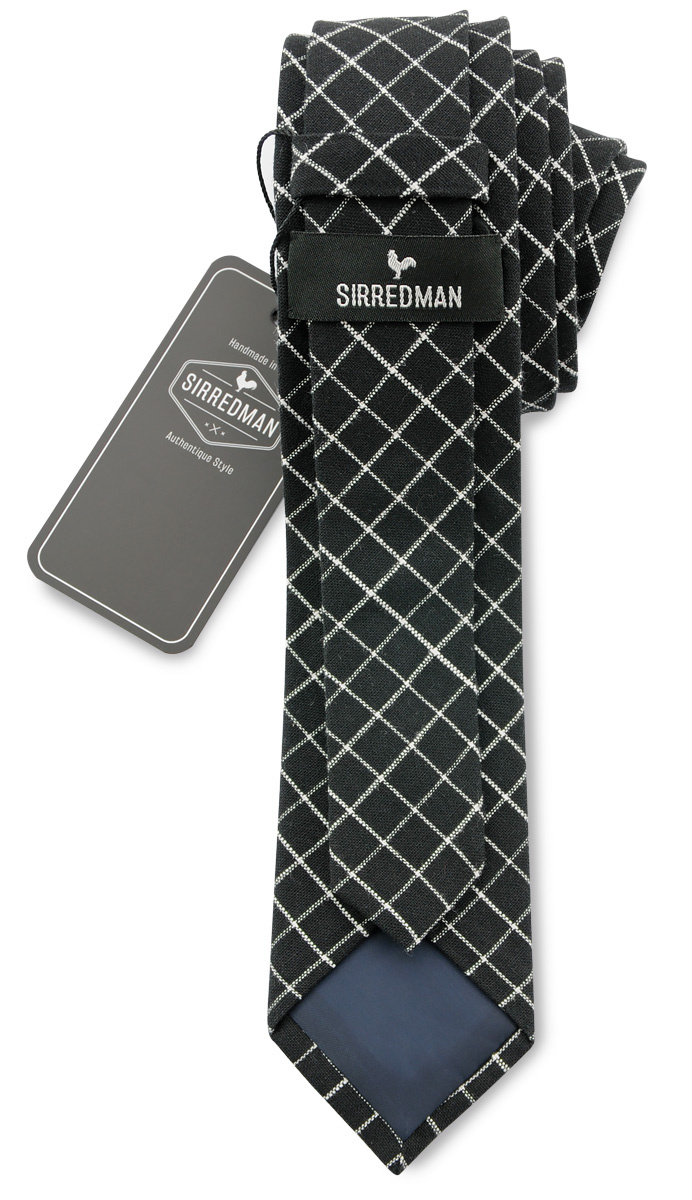 Krawatte The Grid - schwarz - 2