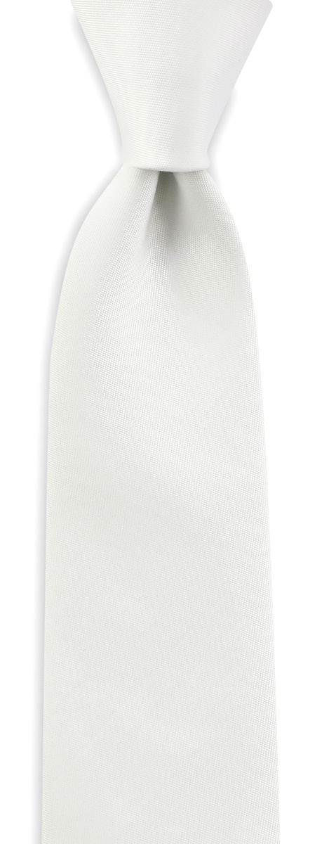 Krawatte weiß schmal - 1