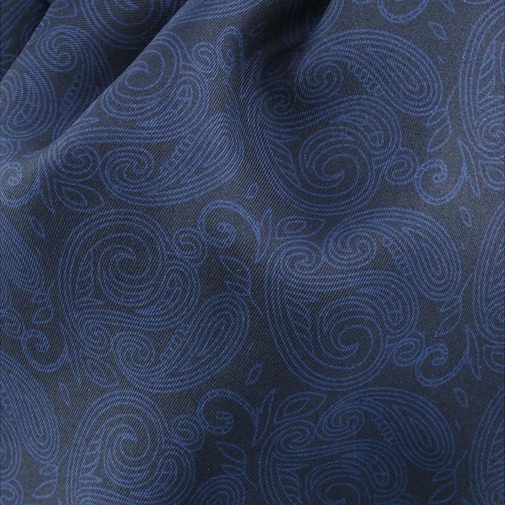 Schalkrawatte Paisley Nuance blau - 2