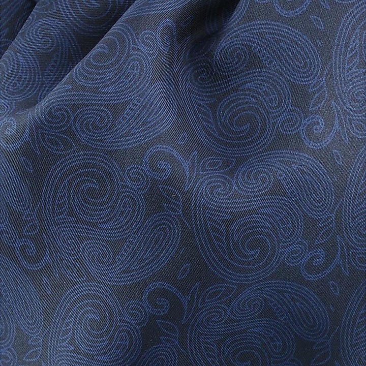 Schalkrawatte Paisley Nuance blau