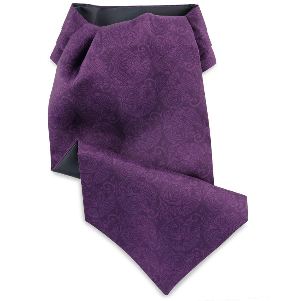 Schalkrawatte Paisley Nuance violett - 1