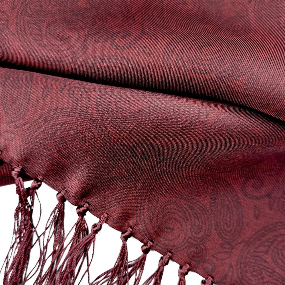 Smoking Schal Paisley Nuance bordeaux - 2